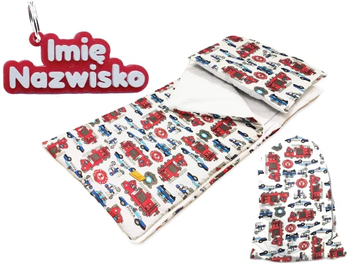 Spiworek-do-przedszkola-do-lezakowania-straz-pozarna-policja zawieszka.webp