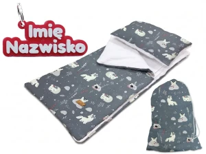 Śpiworek do Przedszkola z Imieniem Personalizowany 140x75  Misie