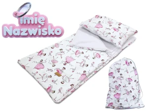 Śpiworek do Przedszkola z Imieniem Personalizowany 140x75  Baletnice
