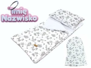 Śpiworek Przedszkolaka Personalizowany z Imieniem 140x75 Liski